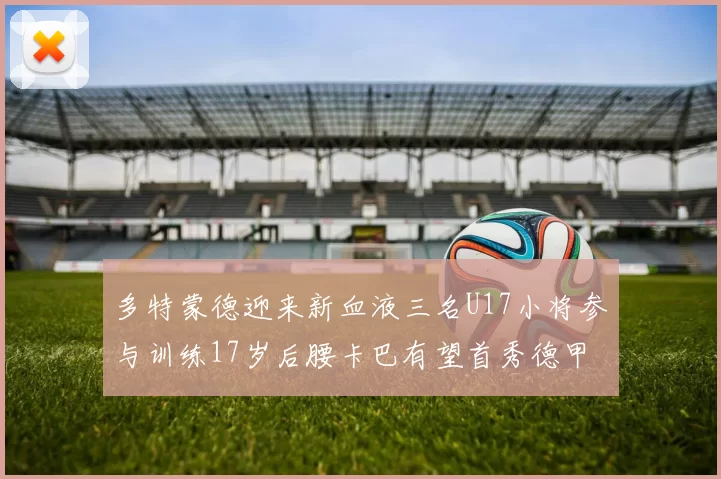 多特蒙德迎来新血液三名U17小将参与训练17岁后腰卡巴有望首秀德甲